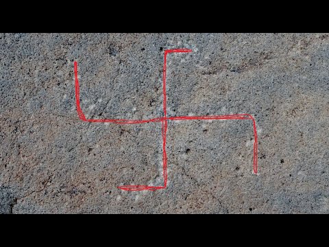 Black Mountain Rock Art District - Part 3 - Swastika Petroglyph - California
