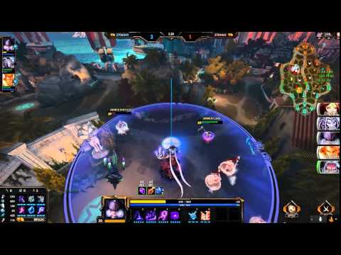 Nox buguendo el mundo de Smite