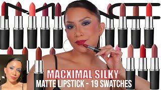 *new* MACXIMAL SILKY MATTE LIPSTICK + NATURAL LIGHTING SWATCHES & EAT TEST | MagdalineJanet