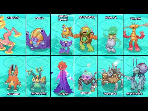 Mech Islet but Each Monster is Zoomed in! - My Singing Monsters!