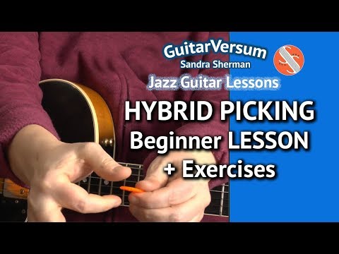 HYBRID PICKING - Guitar Tutorial - Beginner Guitar Lesson Exercises