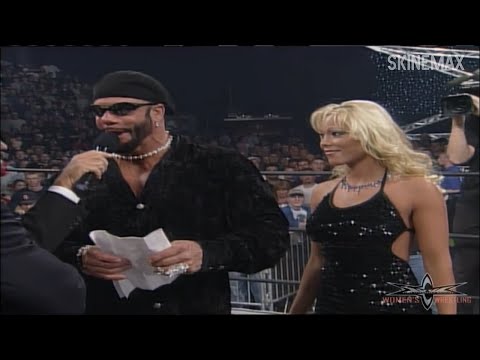 Gorgeous George in Evening Gown with Leg Slit on WCW Nitro (April 12, 1999)