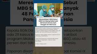 Miris! Kepala BGN Sebut MBG Sumbang 48 Persen Keracunan Pangan di Indonesia