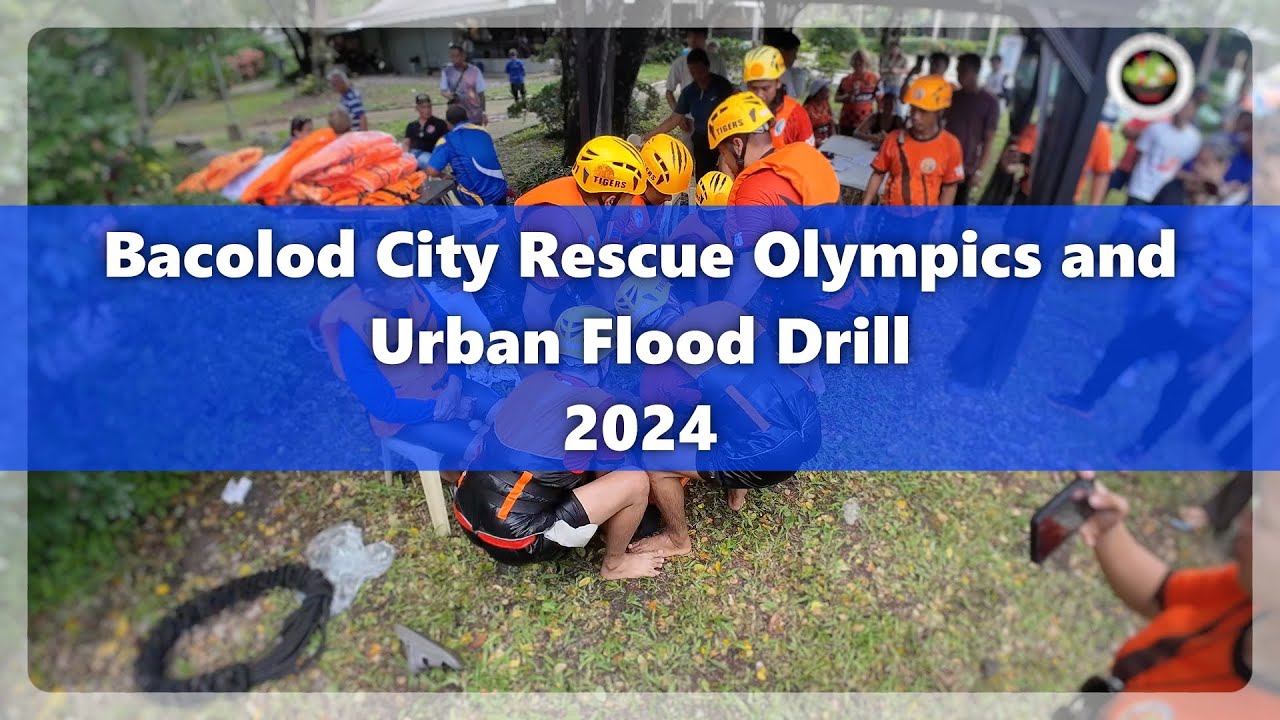 Bacolod City Rescue Olympics 2024 | Urban Flood Drill | [4k real ambience]