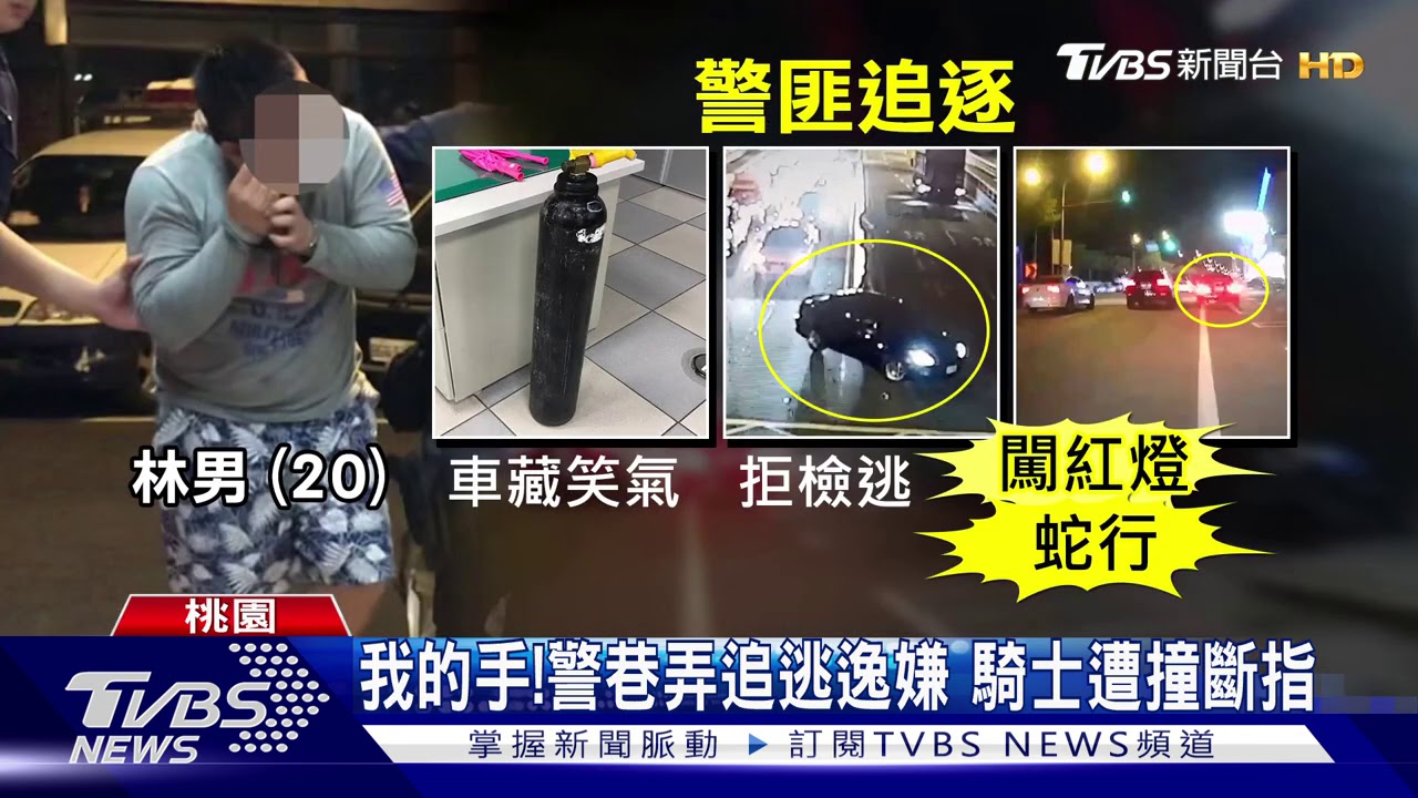 我的手！警巷弄追逃逸嫌　騎士遭撞斷指