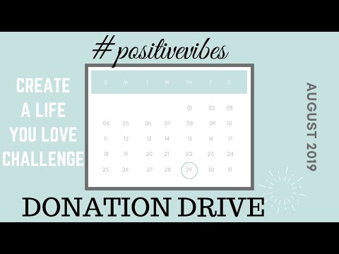 DONATION DRIVE DETAILS   AUGUST CHALLENGE DAY 29