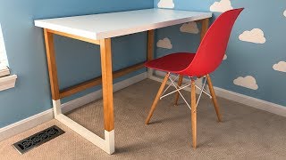 Build a Modern Desk with an Ikea Desktop