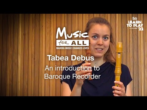 Music for All Charity |  Learn To Play | Baroque Recorder - with Tabea Debus