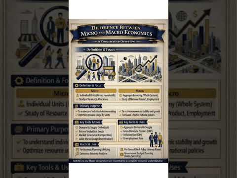 Thumbnail for Micro vs Macro Economics Explained in 60 Seconds! #macroeconomics #economics #microeconomics #shorts by Macroeconomics