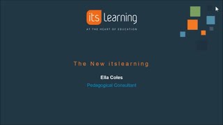 Live Webinar - Welcome to the new itslearning