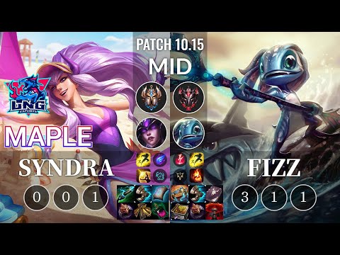 LNG Maple Syndra vs Fizz Mid - KR Patch 10.15