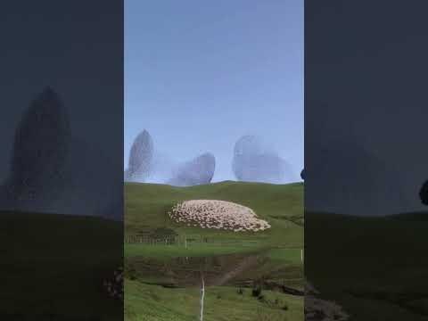 Starling Murmuration. Birds Murmuration #shorts