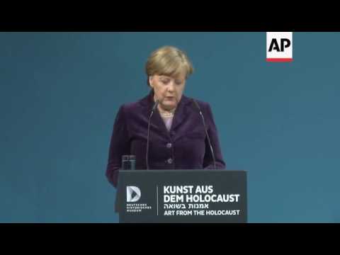 Chancellor's speech at Holocaust art exhibition