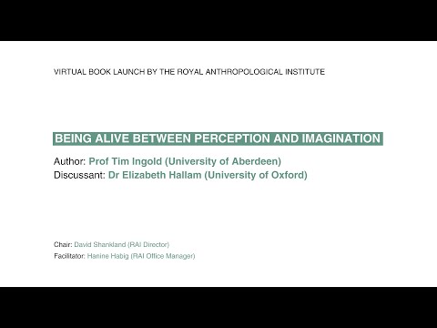 RAI Book Launch - Tim Ingold