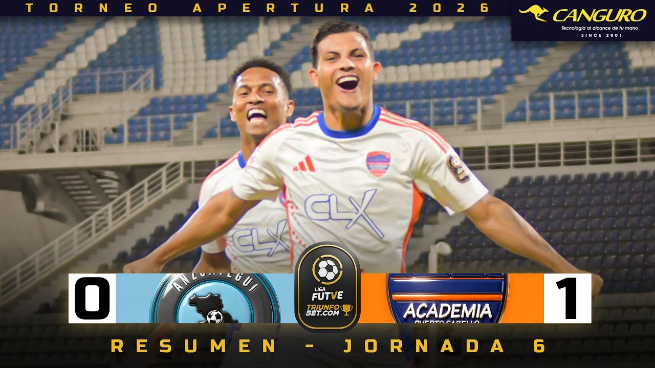 Anzoátegui vs Academia Puerto Cabello Highlights