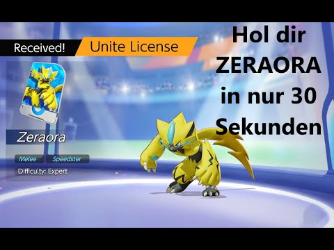 Gratis Zeraora in nur 30 Sekunden bekommen - Pokemon Unite