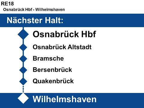 [NWB] Ansagen RE18 Osnabrück - Oldenburg