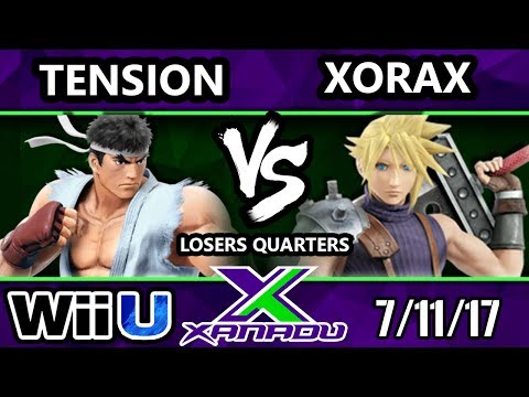 S@X 210 - Tension (Ryu, Fox) Vs. Xorax (Cloud, Fox) - SSB4 Losers Quarters - Smash 4