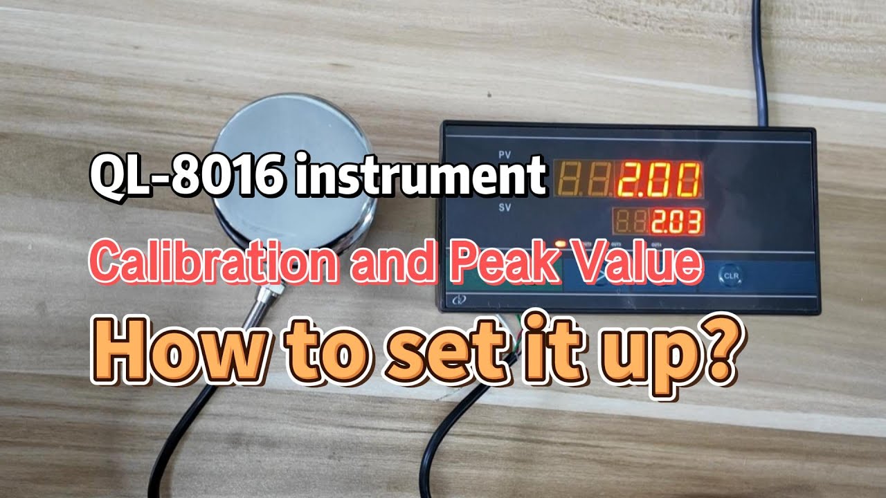 QL-8016 Load Cell Indicator Calibration and Alarm Value Setting