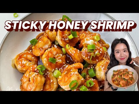 Easy 20-minute Honey Garlic Shrimp 🍤 - A Quick and Flavorful Delight 蜂蜜蒜香虾仁