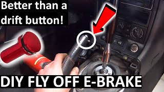 Better than a FLY-OFF drift button! Installing DIY drifting handbrake E-brake to my turbo Mazda mx5