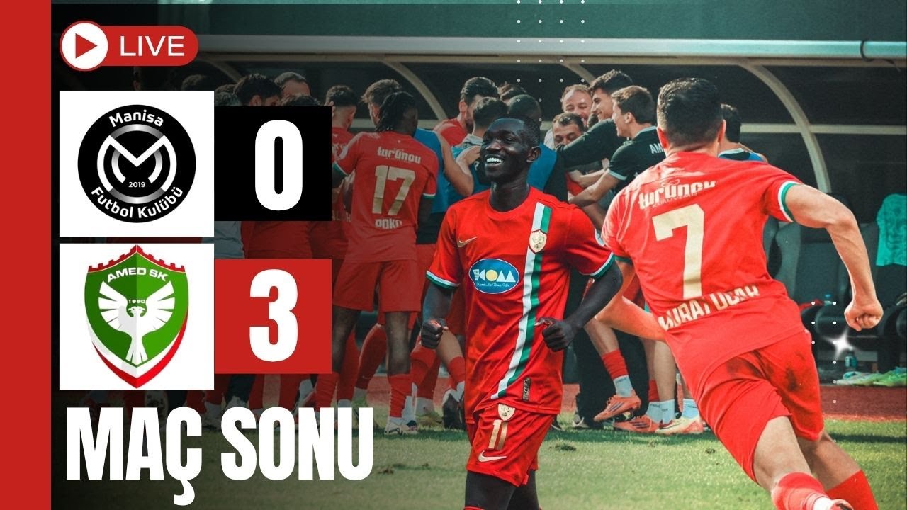 MANİSA FK 0-3 AMEDSPOR | MAÇ SONU
