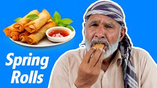Tribal People Try Spring Rolls For The First Time!