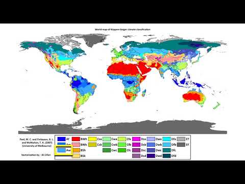 Koppen Climate Map:  Tropical Savanna