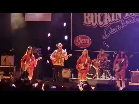 THE SURFRAJETTES with Deke Dickerson - Rockin' Race Jamboree 2024 - 'unsure of song title'