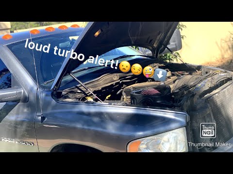 S&B cold air Intake + turbo silencer delete 2005 cummins