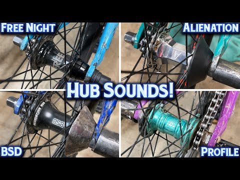 BMX Hub Sounds! Planetary Freecoaster Sounds Compared Vs Profile Elite!