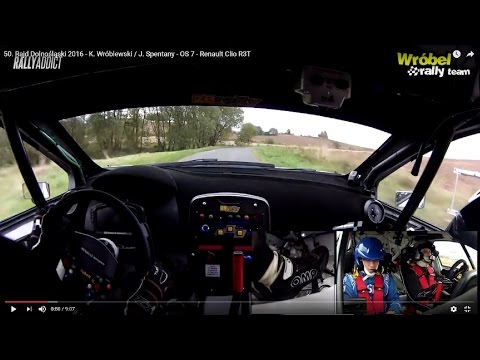 50. Rajd Dolnośląski 2016 - K. Wróblewski / J. Spentany - OS 7 - Renault Clio R3T