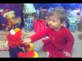 Andrew Playing With Elmo On Christmas