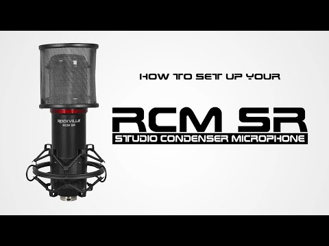 How to set up your Rockville RCM SR Studio/Recording Condenser Microphone Mic (FULL WALKTHROUGH)