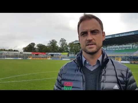 Björn Schlicke nach der Niederlage im Toto-Pokal Viertelfinale gegen den SV Viktoria Aschaffenburg