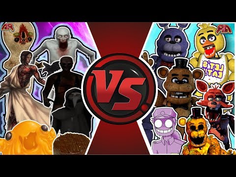 SCP FOUNDATION vs FIVE NIGHTS AT FREDDY'S TOTAL WAR! (FNAF vs SCP Animation) | Cartoon Fight Club