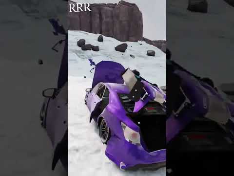 Toyota crown bad landing | Beamng drive | RRR #Shorts