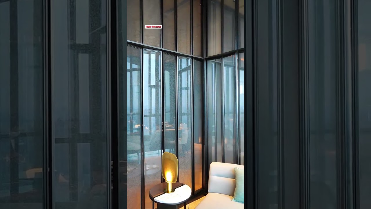 Các hạng mục kính ghép lụa sau khi hoàn thiện