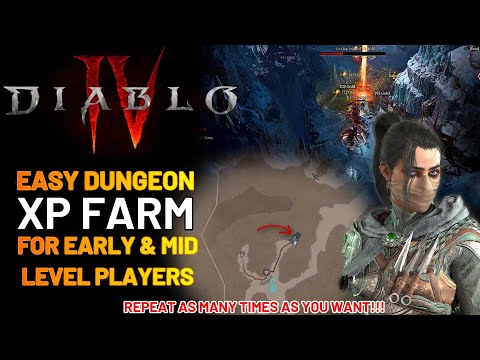 Diablo 4 - Easy Early XP FARM For Early To Mid Game Players