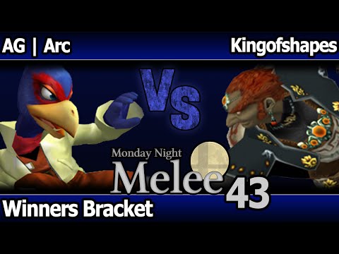 MNM 43 Melee - AG | Arc (Falco) vs Kingofshapes (Ganon, Jigglypuff) - Winners Bracket