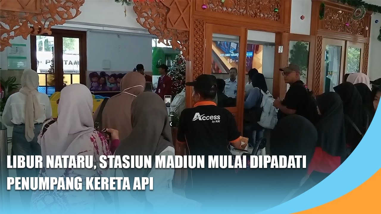 MADIUN | During the Christmas and New Year holidays, Madiun Station is starting to fill up with t...