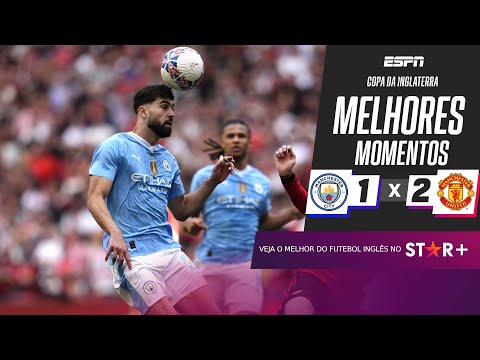 Gols e lances de Manchester City x Manchester United