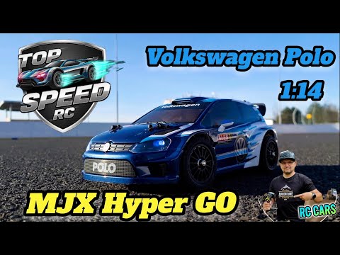 RC MJX Hyper Go 14304 1/14 Volkswagen Polo R WRC  short speed test
