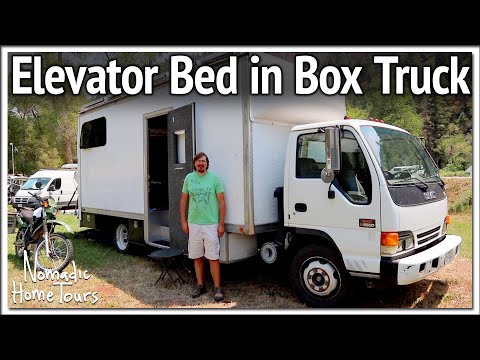 Elevator Bed in Box Truck RV Conversion