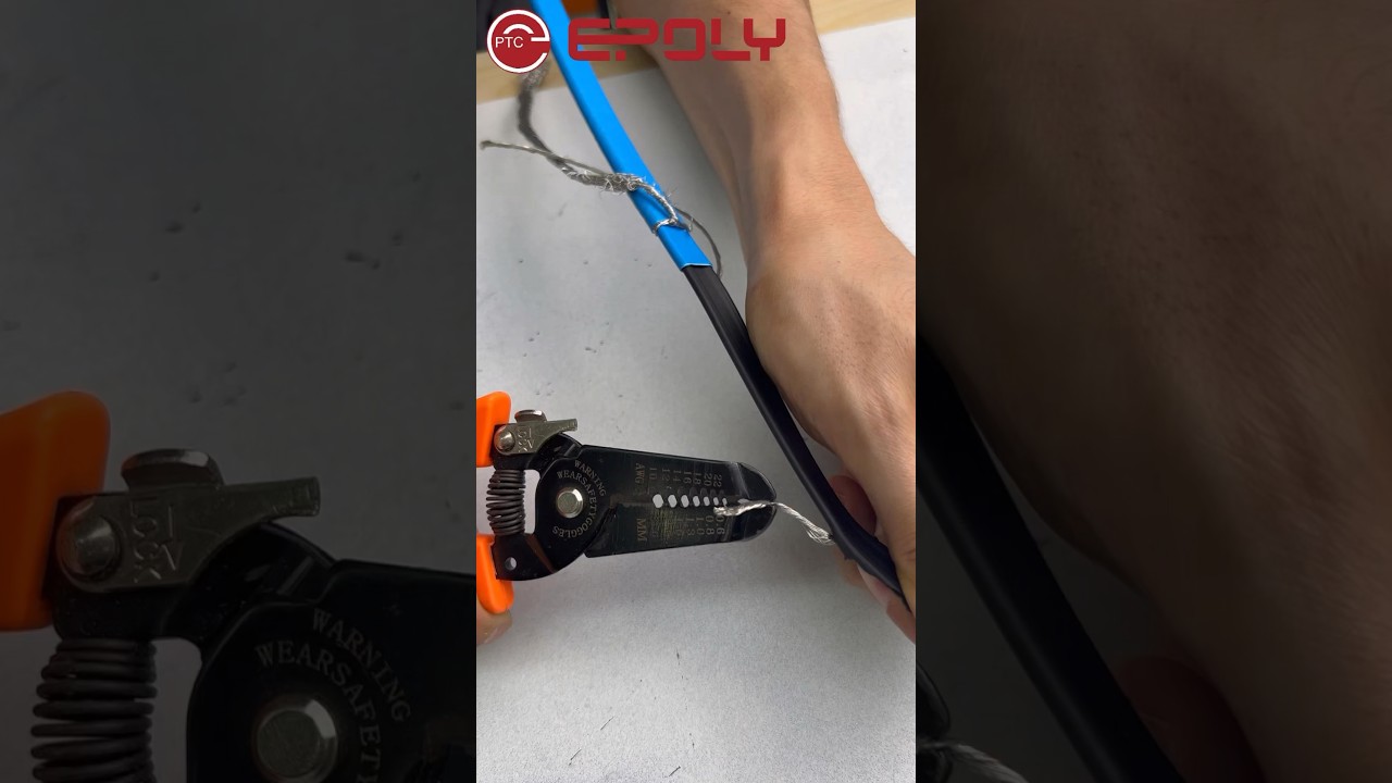 Quick Self-regulating Heating Cable Stripping Tutorial #eht #shorts