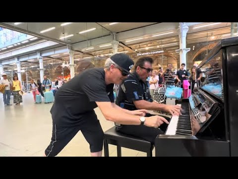 Rock and Roll Piano Jam Gets Out Of Control