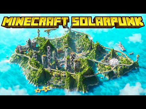 Solarpunk City of the Future in Minecraft