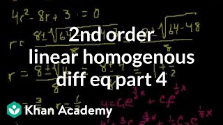 2nd Order Linear Homogeneous Differential Equations 4