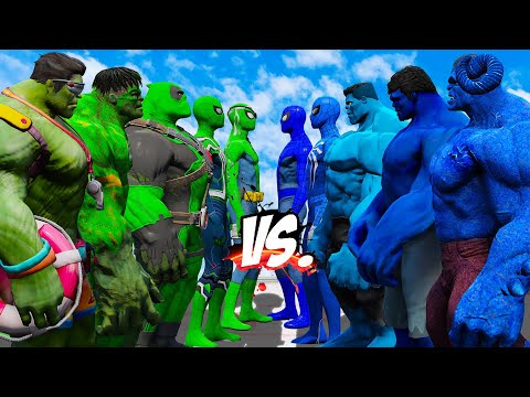 EPIC SUPERHEROES WAR! Team Green Takes On Team Blue - EPIC SUPERHEROES WAR
