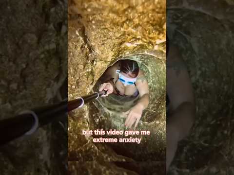 Absolutely not 😰#crazy #viral #scary #caving  #underwater #diving #snorkling #anxiety #reels #fyp